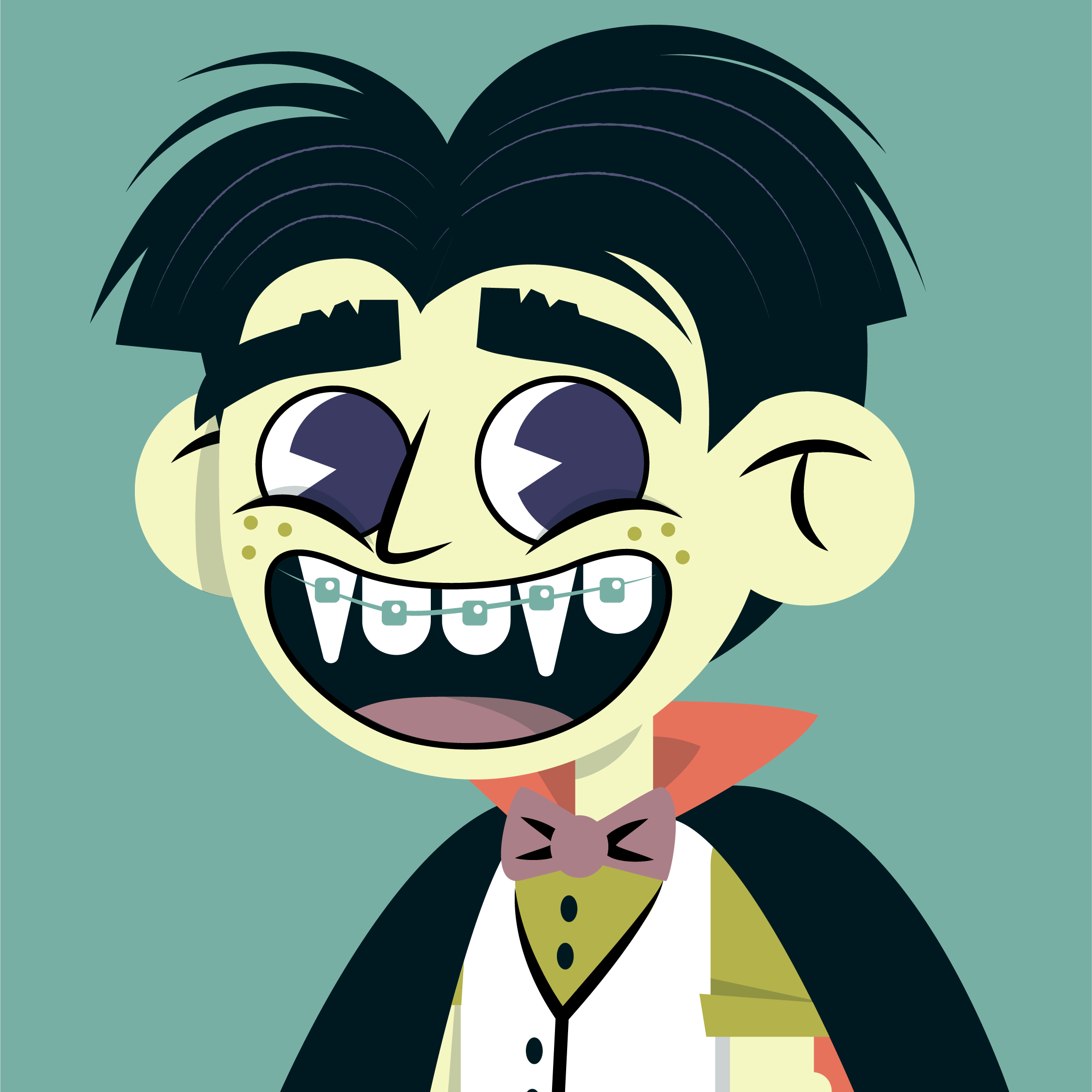 Young Dracula School Picture character character design character illustration color design illustration portrait spot illustration