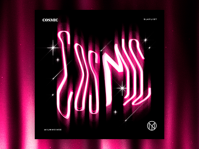 COSMIC. | Playlist artwork cosmic font handmade lettering music playlist playlist cover quote type type design typography