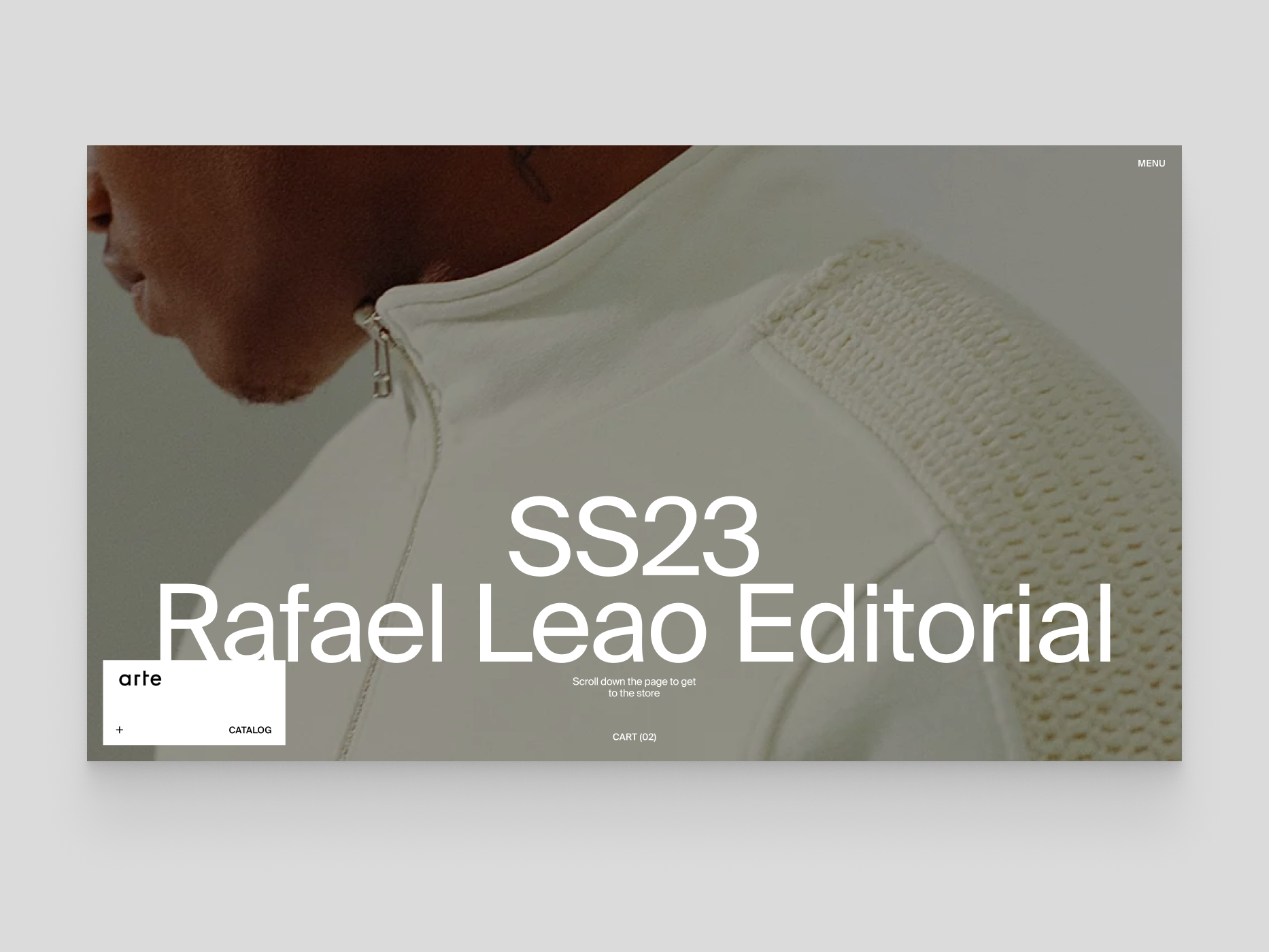 The minimal web concept of the Arte online store concept minimal minimal web online shop online store typogaphy ui web deisgn webdesign
