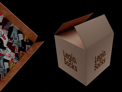 NFT box with socks in 3D | Logo socks | НФТ Носков 3d animation box branding graphic design logo logotype nft нфт