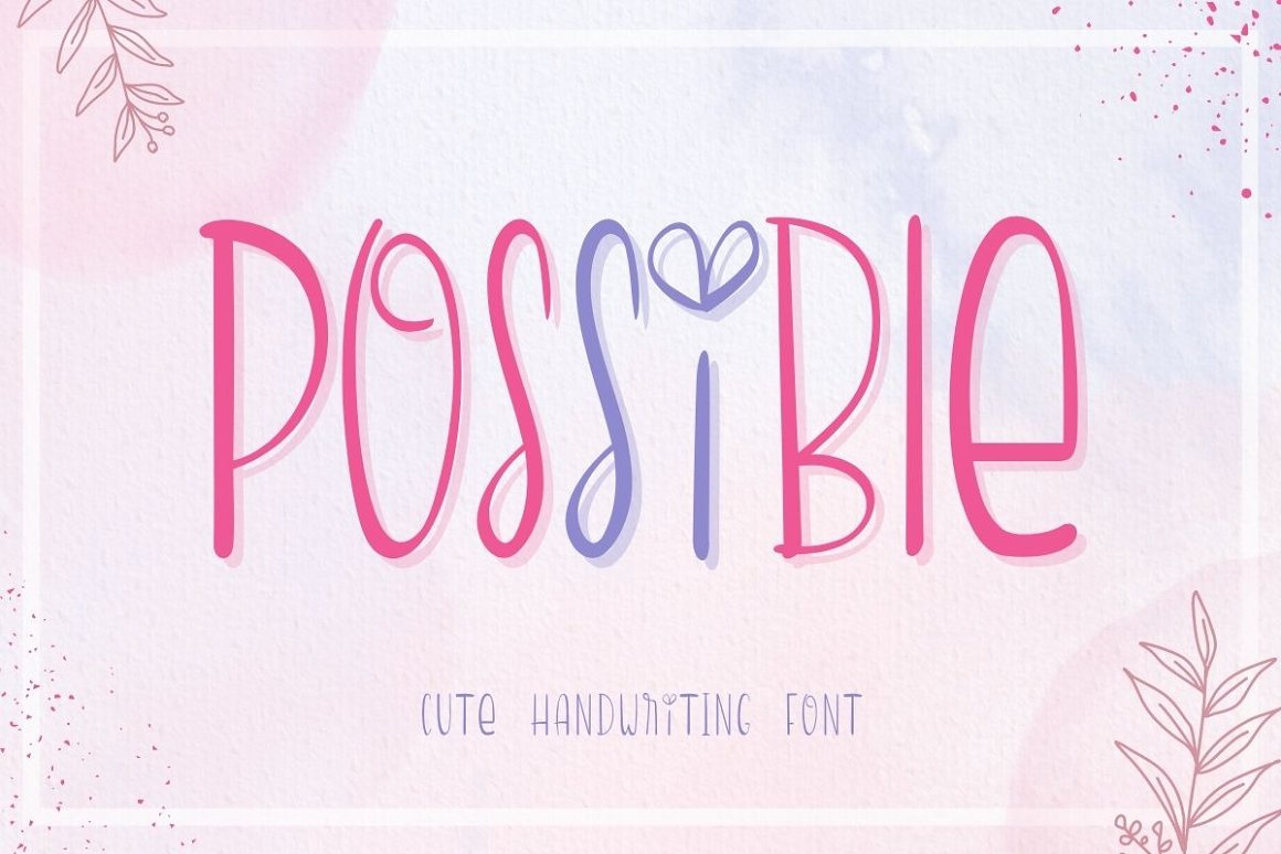 Possible Handwriting Font by Behance Fonts on Dribbble