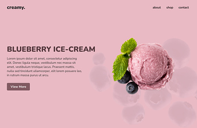 Ice-cream slider animation design dribbble icecream modern simple slider website