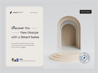 IntelliHome - Smart home application app concept design graphic design site ui ux web web application website