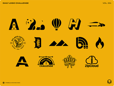 Daily Logo Challenge Vol. 001 | 1 - 14 branding dailylogo dailylogochallenge design dlc logo vector