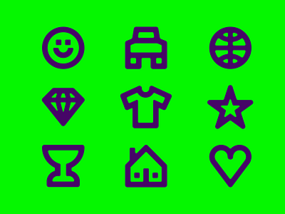 Lifestyle Icons artist artwork branding design iconography icons illustration logo system icon vector