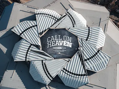 Passion 2024 2024 aerial view atlanta brand branding conference drone edge icon identity lockup logo mercedes benz stadium photography type typography typotheque variable font variable weight wordmark