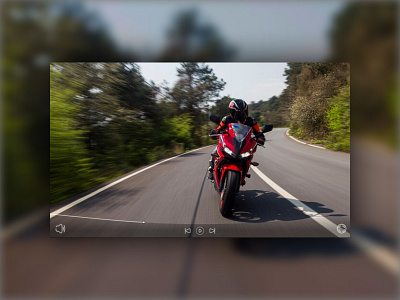 Daily UI Challenge #057 Video Player 057 3d adobe xd animation branding daily 100 daily challenge daily ui day 57 figma graphic design illustrator logo motion graphics motorcycle pause play ui video player visual