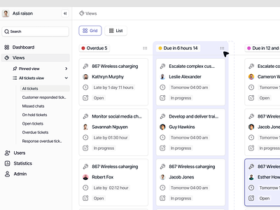 Optimizing UI/UX of our Enterprise-Level SaaS Ticketing Platform asna complex data table dashboard management app mobile app notion project management saas saas design ui uiux ux ux design webapp website