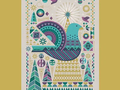 Peace & Perseverance design gusto gustodesignco illustration playground poster