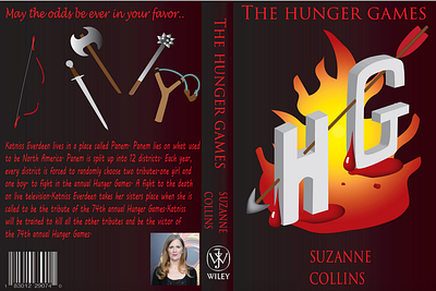 Hunger Games Book Cover adobeillustrator book cover bookcoverdesign design fanmade graphic design illustration thehungergames