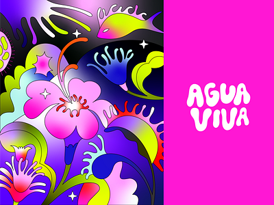 Agua viva artoftheday branding design digital digitalart graphic design illustration ilustración ilustradora