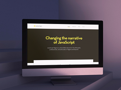 A simple home page for Javascript NG