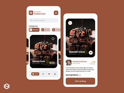 Mobile App Design app design astranomy beauitiful cace cook cooking cooking mobile app esign dark mode design earth landing page mobile nice redesign robot shop design shop mobile app ui uiux web design