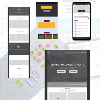Digital Wireframes | Figma design figma mobile application ux websites wireframes