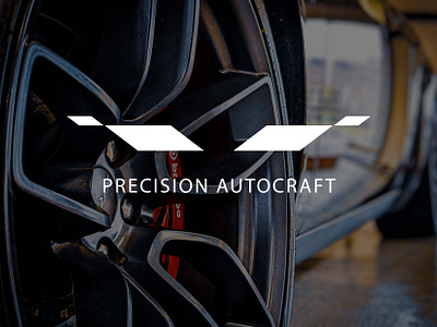 PRECISION AUTOCRAFT | LOGO & BRAND IDENTITY black brand identity branding brandmark car car logo car shop design graphic design logo logos modification red vehicle visual identity