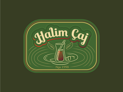 Halim Çaj Logo branding design graphic design illustration illustrator logo typography vector