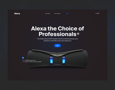 Alexa Speaker Website branding design designagency landing page layoutdesign portfolio speaker website udesigner ui uidesign uiux userexperience userinterface ux uxdesign web design webdesign webdesigner website