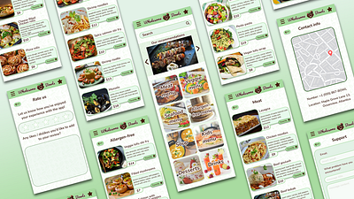 Wholesome Bowls Restaurant Menu Preview app - project branding design figma graphic design logo ux ux design