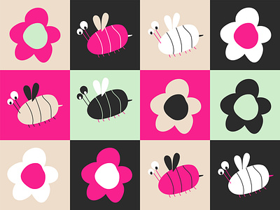Color theory practice branding design digital illustration flowers graphic design illustration illustrator logo pattern ui vector