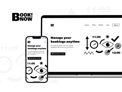 BookNow! | Manage your bookings application branding illustration interface mobile app ui ux vector web app
