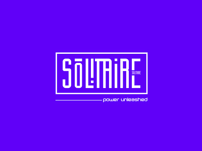 Solitaire branding design graphic desgn illustration logo minimal logo solitaire logo typography logo vector word mark word mark logo