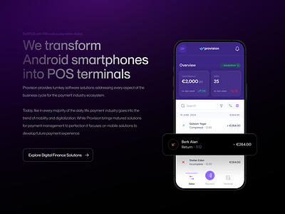 Provision App Redesign pay payment payment app point of sale pos transaction ui