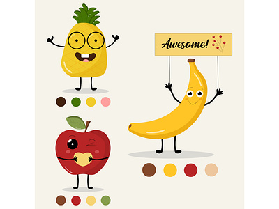 Fruties - part 1 design digital digitalillustration illustration vector