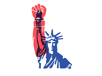 Get Out The Vote. adobe illustrator democracy design get out the vote graphic design illustration logo statue of liberty vector