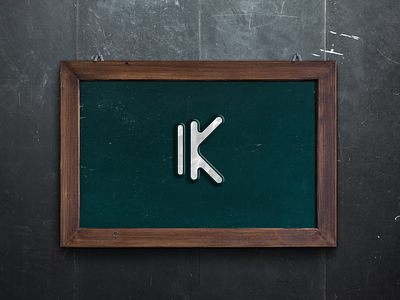 i idea k logo a your name 3d animation branding graphic design logo motion graphics ui
