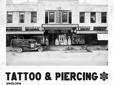 Sacred Art Tattoo x State Theatre Grunge adobe illustrator advert edgy flyer graphic design grunge historic layout design new zealand overlay photography poster punk rock studio tattoo typography