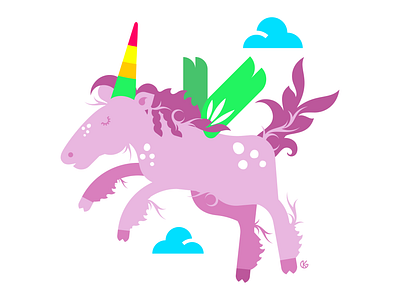 Unicorn Pegasus adobe illustrator design graphic design illustration pegasus unicorn vector