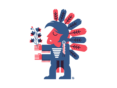 American Indian. adobe illustrator american indian design graphic design illustration indian vector