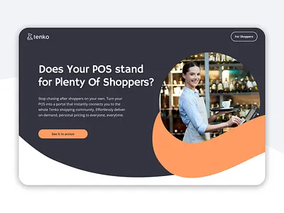 Tenko | Landing Page booking design development food landing merchants order page restaurants ui ux web website