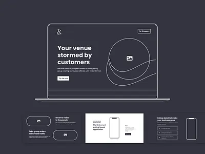 Tenko | Landing Page design landing lo fi process ui ux website wireframes