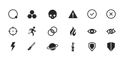 Sci-fi Game Icons game gaming icons sci fi tech ui videogame