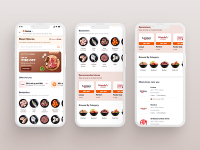 Swiggy Meat Store & MEATSY behance design designlife dribble figma meatstore swiggy ui uidesign userinterface ux webdesign