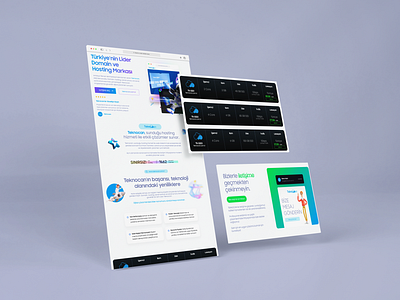 Hosting Landing Page hosting landing page landing page one page ui
