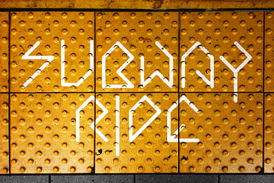 Subway Ride Font [w/Freebie] design font font design fontself graphic design illustrator street subway type type design typography underground urban