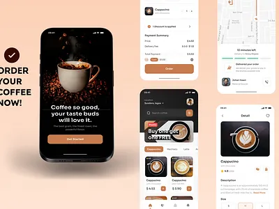 Coffee Ordering App coffee ordering app ui
