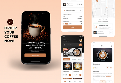 Coffee Ordering App coffee ordering app ui