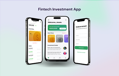 Fintech investment App fintech investment app ui