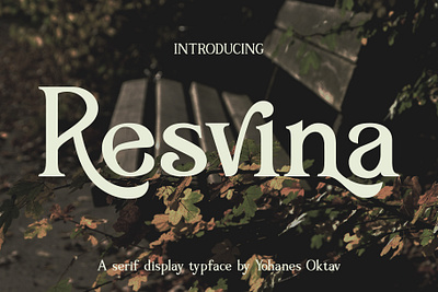 Resvina a serif display typface display elegant font formal headline logotype serif stylist typeface typography