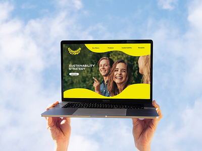 Banana Land- Website banana ecommerce fun rebrand ui webdesign yellow