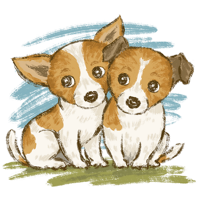 Jack Russell terrier animal cute dog illustration jack russell terrier pet puppy