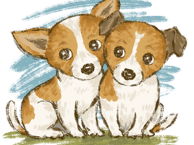 Jack Russell terrier animal cute dog illustration jack russell terrier pet puppy