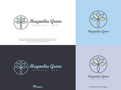 Magnolia Grove Medical Spa adobe illustrator design designs esthetics graphic design graphics illustrator logo logo designs logo idea logo inspiration medical spa