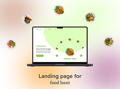 Landing Page for food website landing page for food website ui website