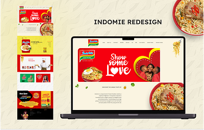 Indomie Redesign indomie redesign ui website