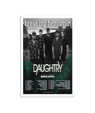 Poster Breaking Benjamin Daughtry Catch Your Breath 2024