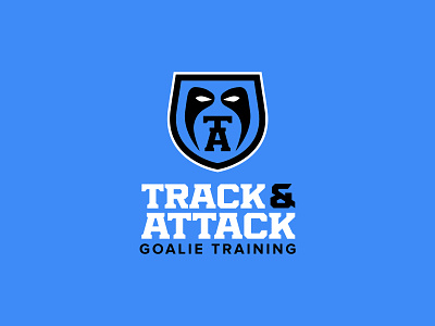 Track & Attack Goalie Training brand branding design identity illustration illustrator logo sports vector